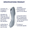 Satisfyer Stimulateur de clitoris Curvy Trinity 3 Satisfyer Gris